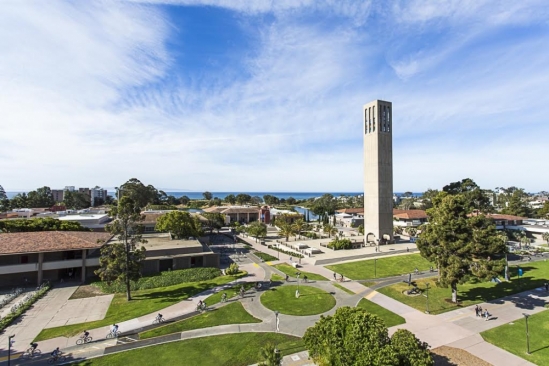 storke tower aerial shot