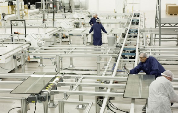 thin film solar plant