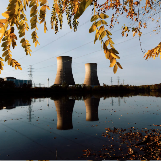 Cooling towers at Three Mile Island (From article)