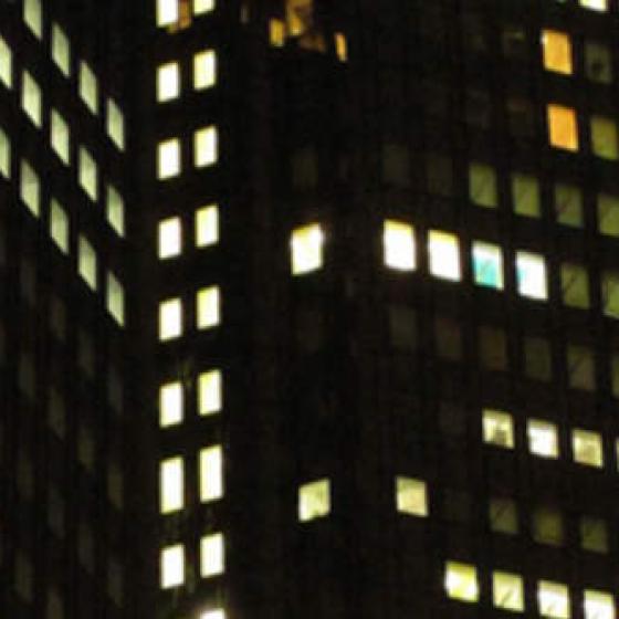 buildings at night