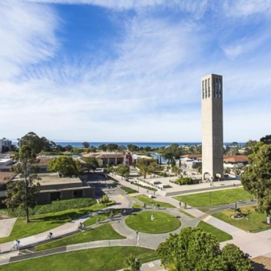 storke tower aerial shot
